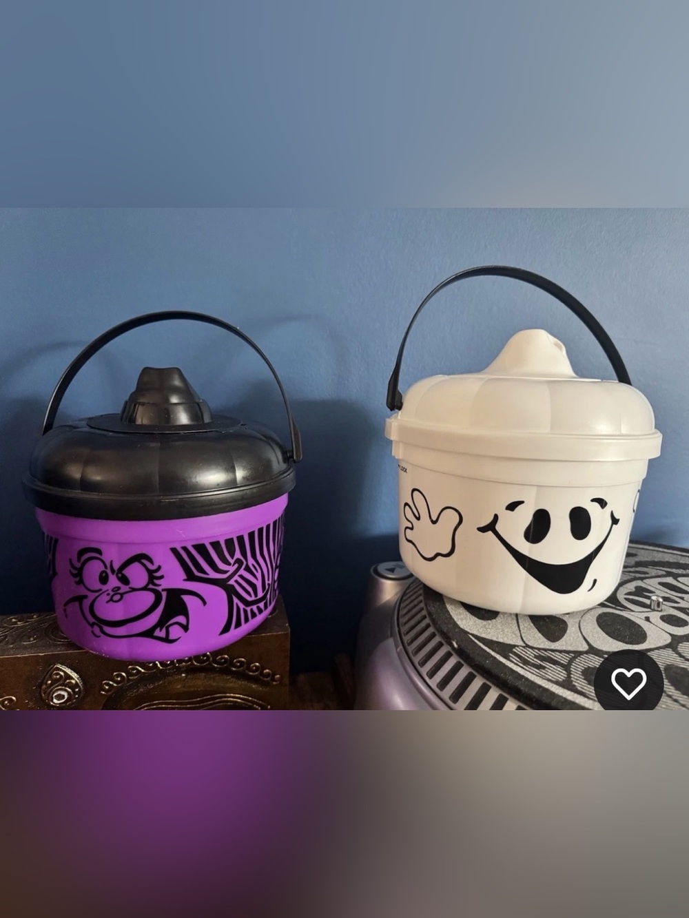 Vintage 1980s/90s McDonalds Halloween Boo buckets